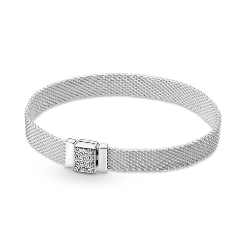 Pandora - Bracelet Milanais Fermoir Scintillant Pandora Reflexions - Bracelet en argent