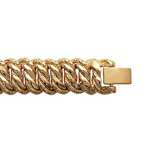 Maison de la Bijouterie - Bracelet femme maille américaine plaqué or - YZYYY0ZU - Maison de la bijouterie bracelet