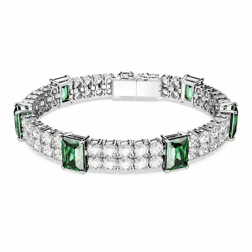 Bracelet Femme Swarovski Matrix TB L 5666163 Green Stones - GRE/RHS M